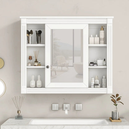 Wall Mounted Bathroom Storage Cabinet With Mirror