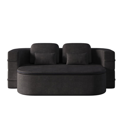 Foldable Sofa Bed with a Multi Functional Blanket