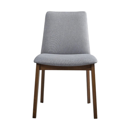 Kaela Side Chair Set of 2 Light Gray Fabric