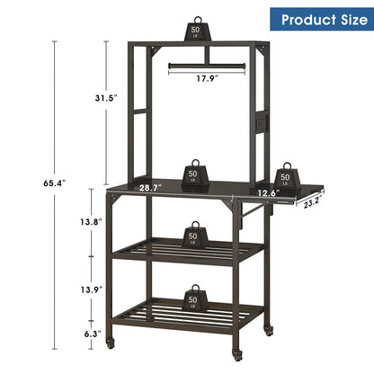 Heavy duty 3D printer stand with black filament storage rack by Unique Piece Furniture on Tampa Home & Garden Store