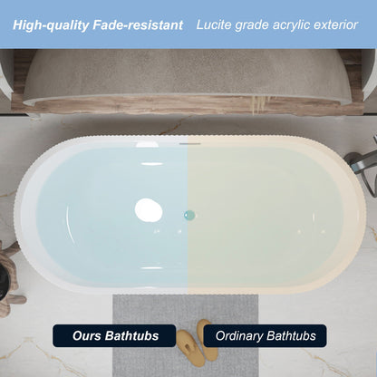 Modern Double Wall Freestanding Soaker Tub by HouseOfZazla in Lucite-grade acrylic exterior on Tampa Home & Garden Store