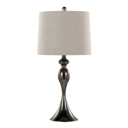 Ashland contemporary table lamps set of 2 with beige shade on Tampa Home & Garden Store