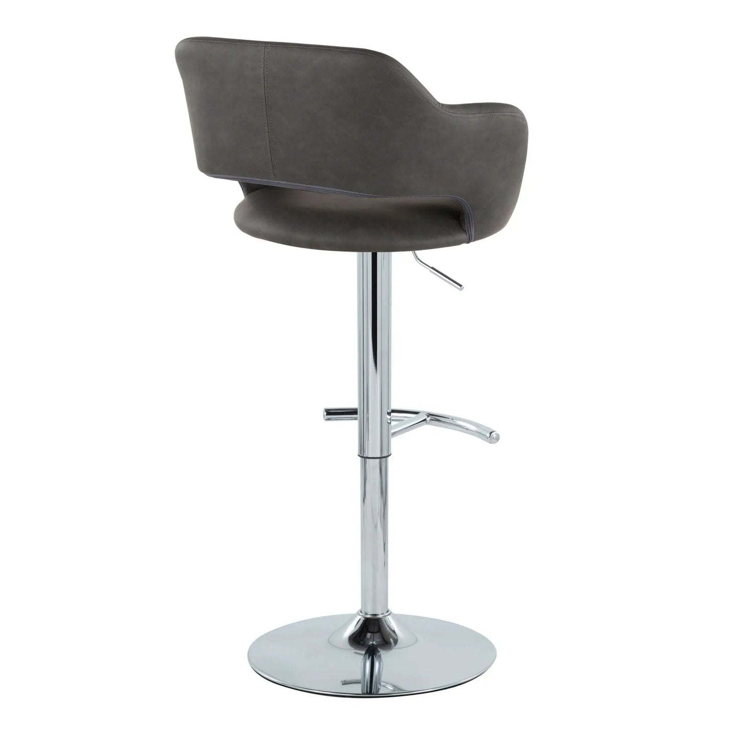 Margarite Contemporary Adjustable Barstool Swivel