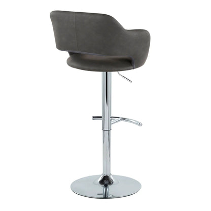Margarite Contemporary Adjustable Barstool Swivel