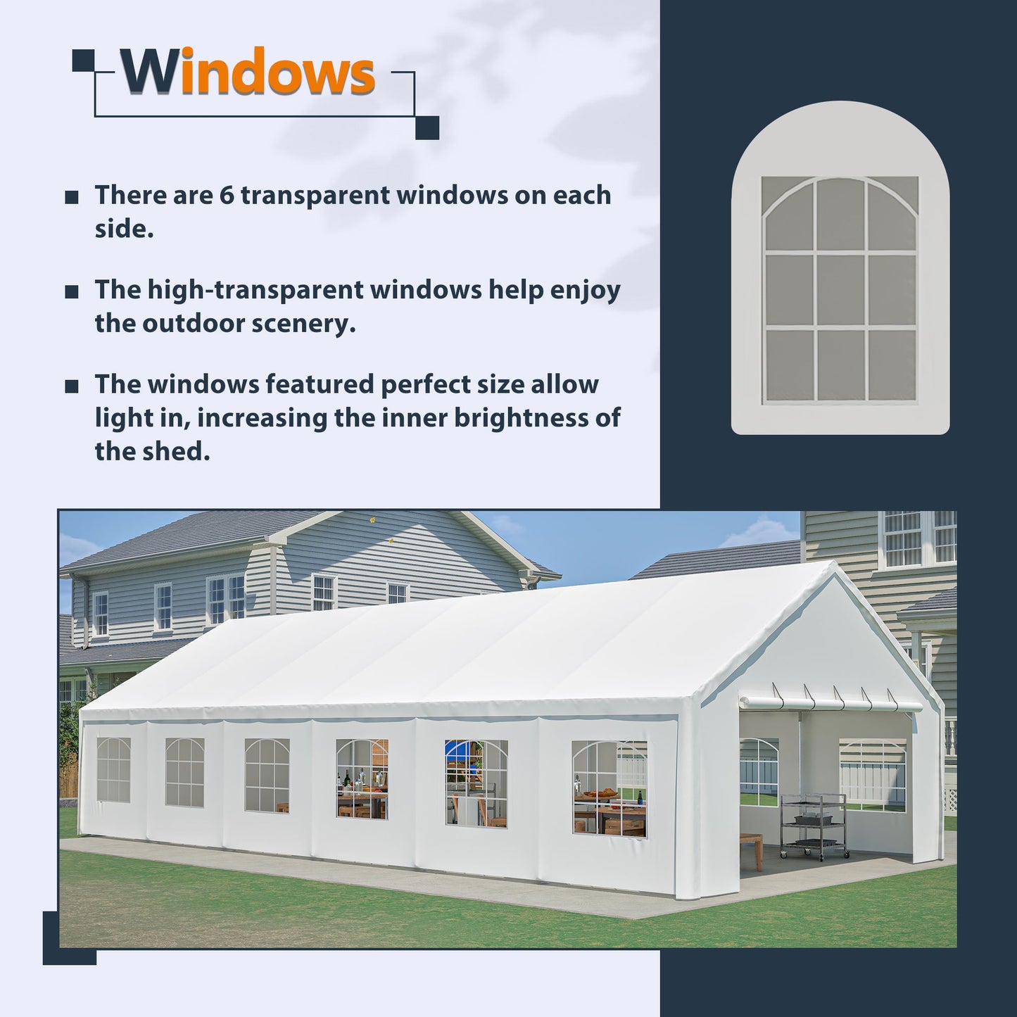 20x40ft Heavy Duty Party Tent with Removable Sidewalls canopy with sides HouseOfZazla on Tampa Home & Garden Store