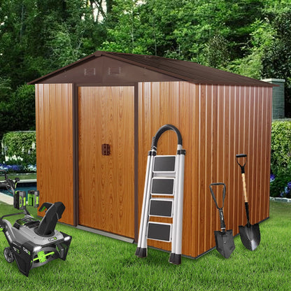 Outdoor Metal Storage Shed And Floor Base