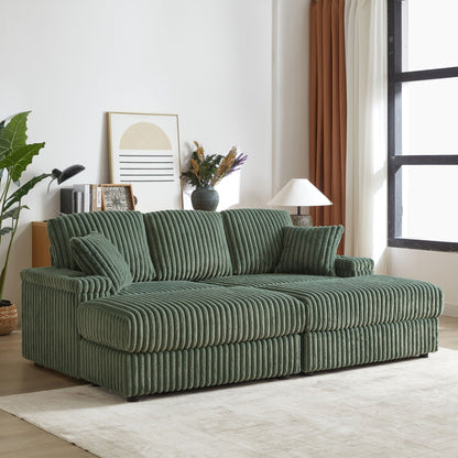 3 Seater Sofa With 2 Ottomans and Storage