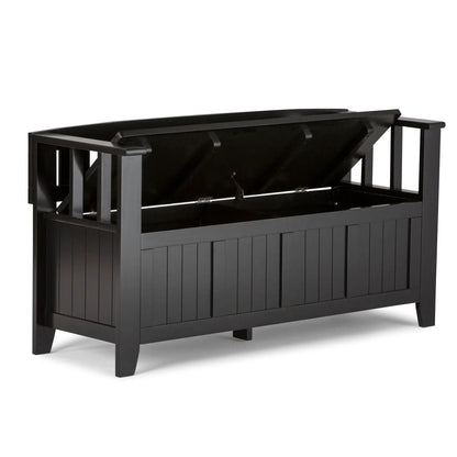 Acadian Entryway Storage Bench with Lift Lid
