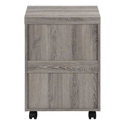File cabinet rolling mobile with gray wood finish, caster wheels and storage drawers on Tampa Home & Garden Store