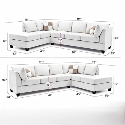 Malone Comfort Sectional Right or Left Chaise