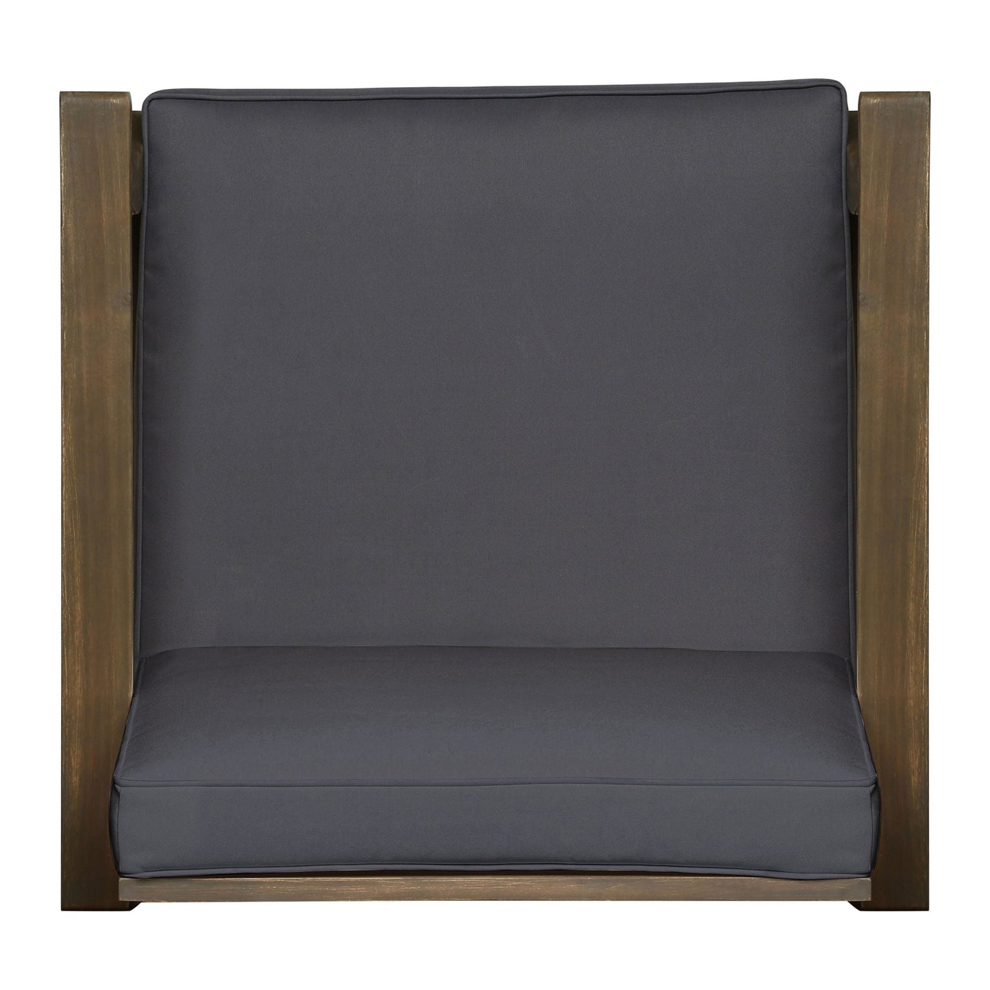 Perla Contemporary Club Chair with water resistant cushion, dark gray outdoor arm chair on Tampa Home & Garden Store
