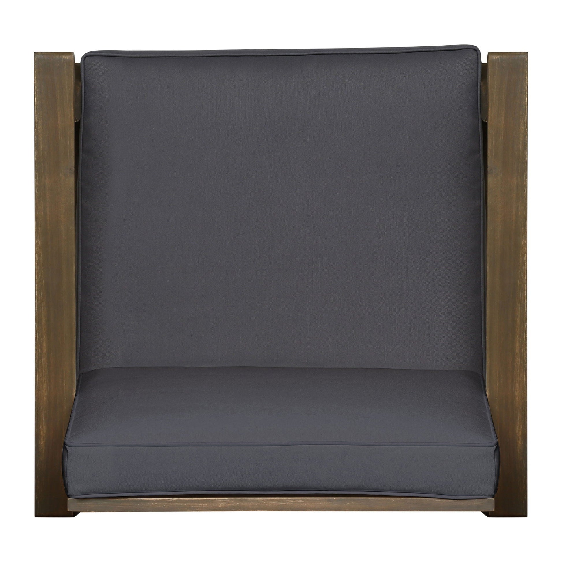 Perla Contemporary Club Chair with water resistant cushion, dark gray outdoor arm chair on Tampa Home & Garden Store