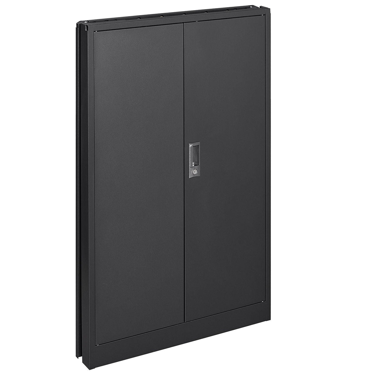 Metal storage cabinet by HouseOfZazla, black metal with locking doors and adjustable shelf on Tampa Home & Garden Store
