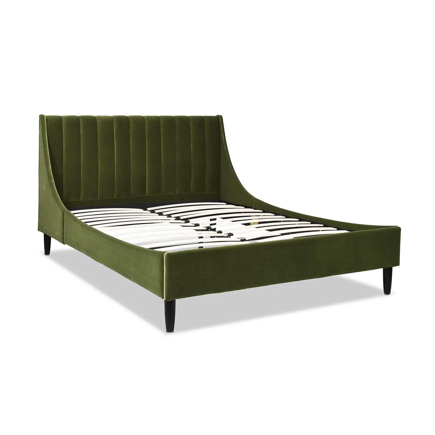 Aspen Vertical Tufted Headboard Platform Bed