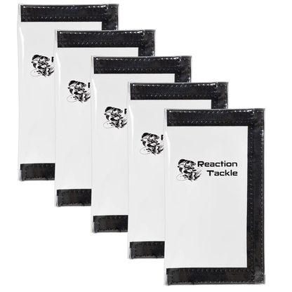 Reaction Tackle Fishing Lure Wraps for All Sizes white packaging with black Velcro straps 5 packs on Tampa Home & Garden Store