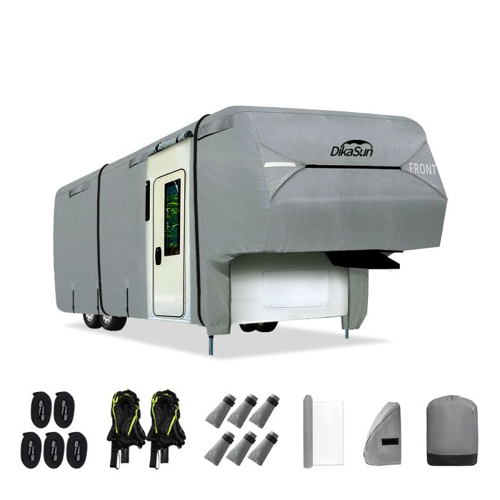 5th Wheel RV Cover by Dikasun Outdoor, 7-layer UV protection, windproof, waterproof and breathable on Tampa Home & Garden Store
