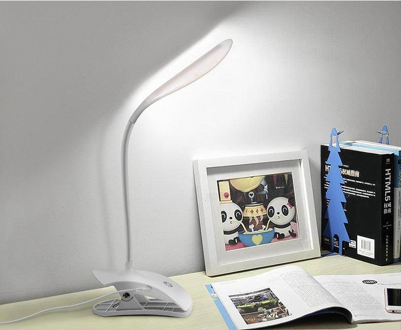 Stevvex 5V USB power LED desk lamp with flexible gooseneck and clip base for study and reading on Tampa Home & Garden Store