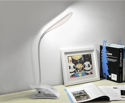 Stevvex 5V USB power LED desk lamp with flexible gooseneck and clip base for study and reading on Tampa Home & Garden Store
