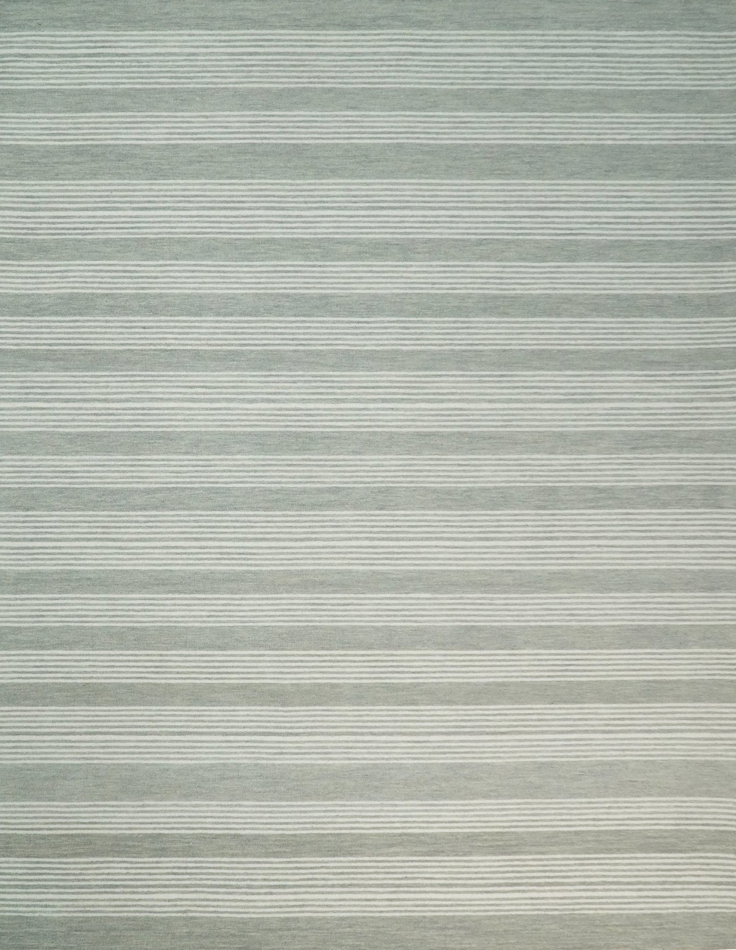 Alfombra moderna de lana gris y marfil, hecha a mano, de 5x8 y 8x10 | NAU001