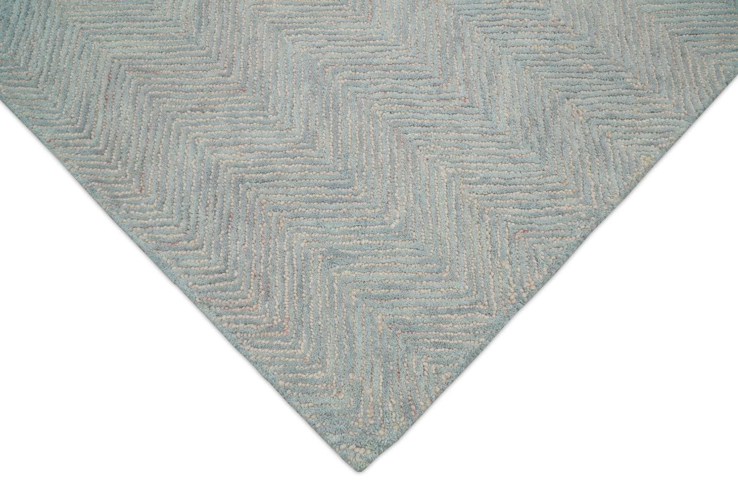 Alfombra moderna de lana rosa y gris, hecha a mano, de 5x8 y 8x10 | EVE002