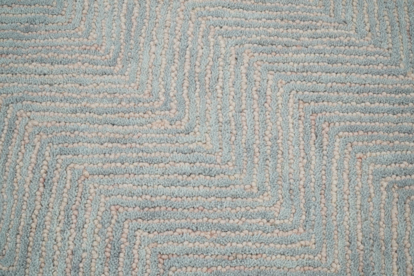 Alfombra moderna de lana rosa y gris, hecha a mano, de 5x8 y 8x10 | EVE002