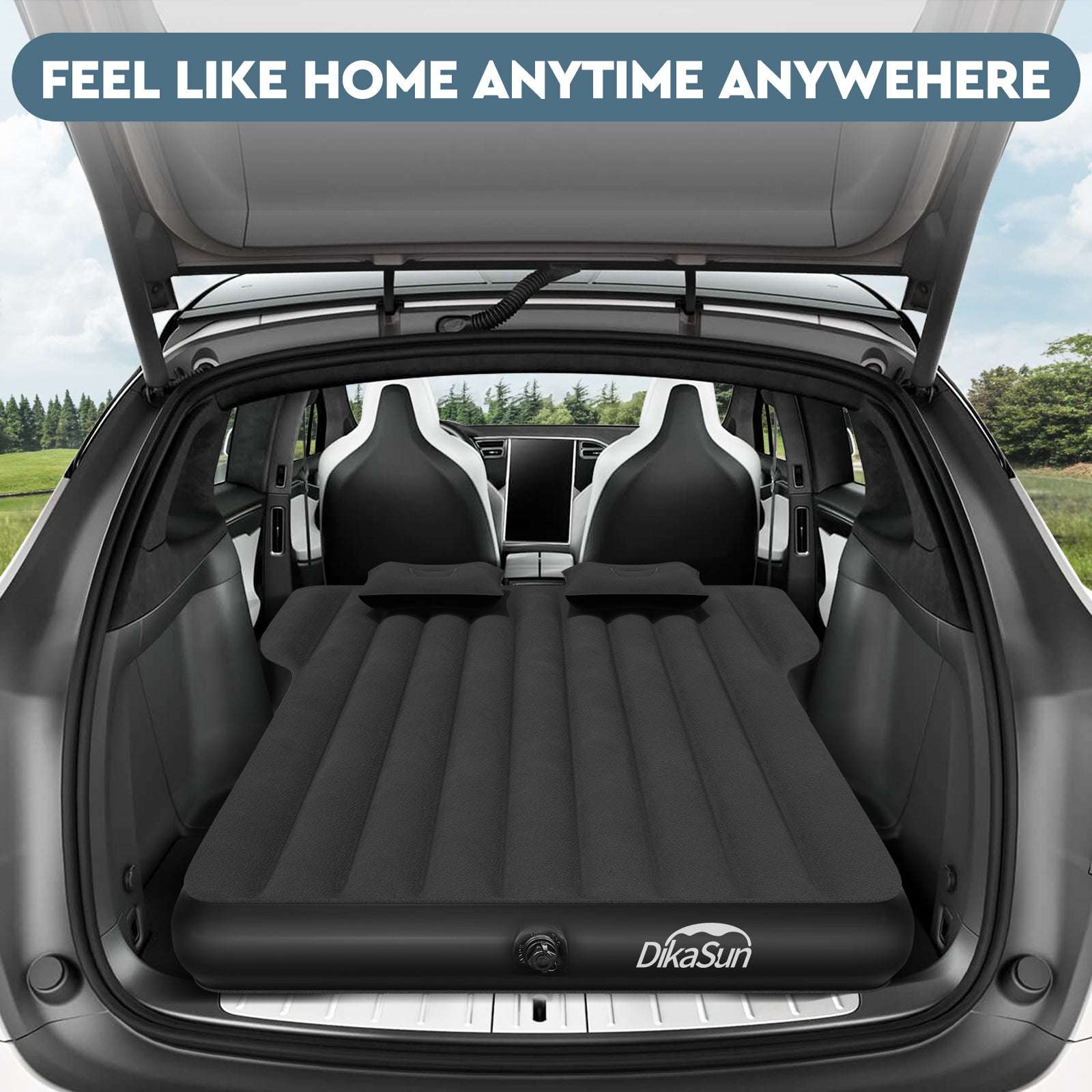 Dikasun Outdoor backseat air mattress for Tesla Model Y with 2 pillows on Tampa Home & Garden Store