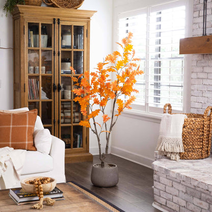 6' Artificial Autumn Oak Tree - Tampa Home & Garden Store