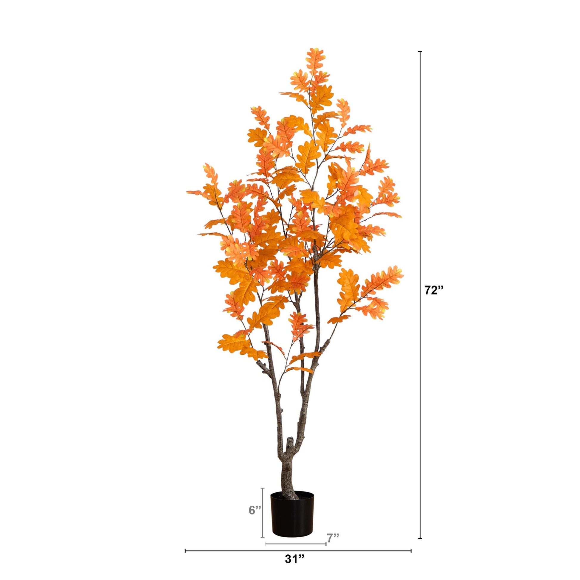 6' Artificial Autumn Oak Tree - Tampa Home & Garden Store