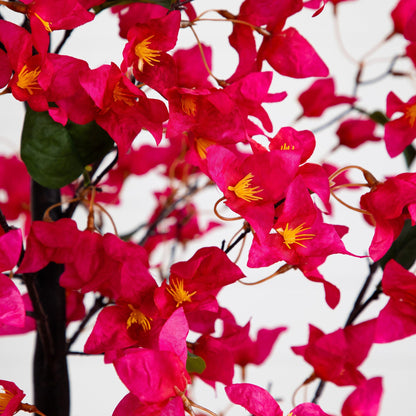 6’ Artificial Bougainvillea Tree with White Decorative Planter - Tampa Home & Garden Store