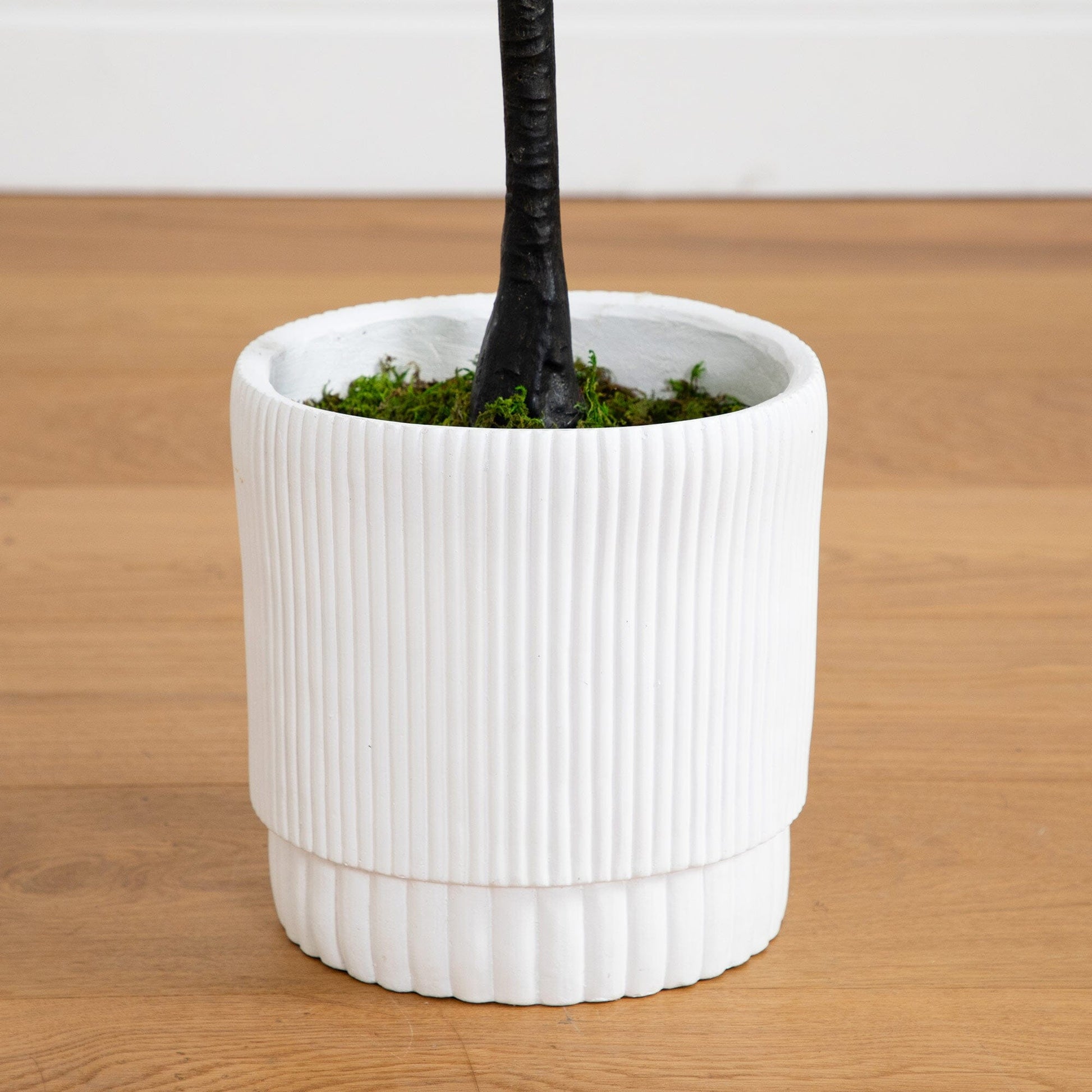 6’ Artificial Bougainvillea Tree with White Decorative Planter - Tampa Home & Garden Store
