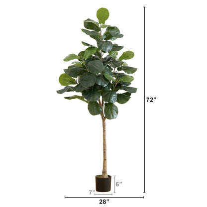 6’ Artificial Fiddle Leaf Tree - Tampa Home & Garden Store
