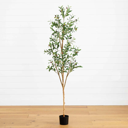 6’ Artificial Olive Tree with Natural Trunk - Tampa Home & Garden Store