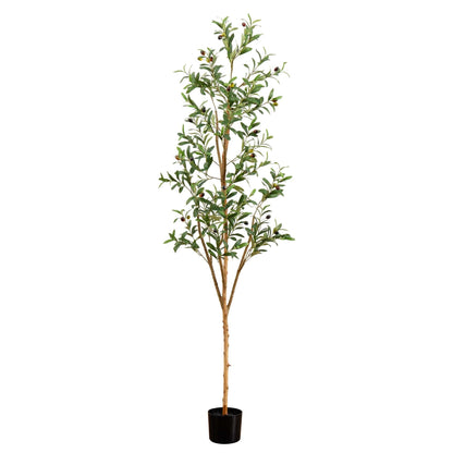 6’ Artificial Olive Tree with Natural Trunk - Tampa Home & Garden Store