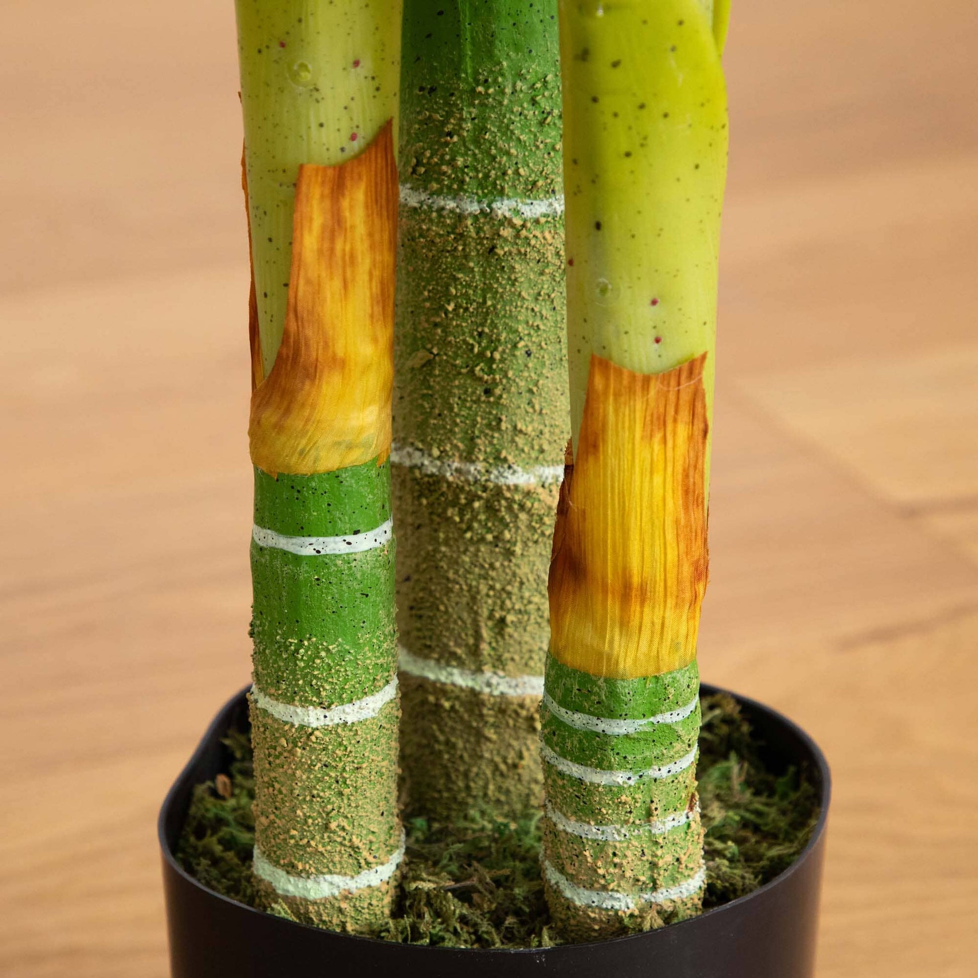 6’ Artificial Triple Stalk Golden Cane Palm Tree- Set of 2 - Tampa Home & Garden Store