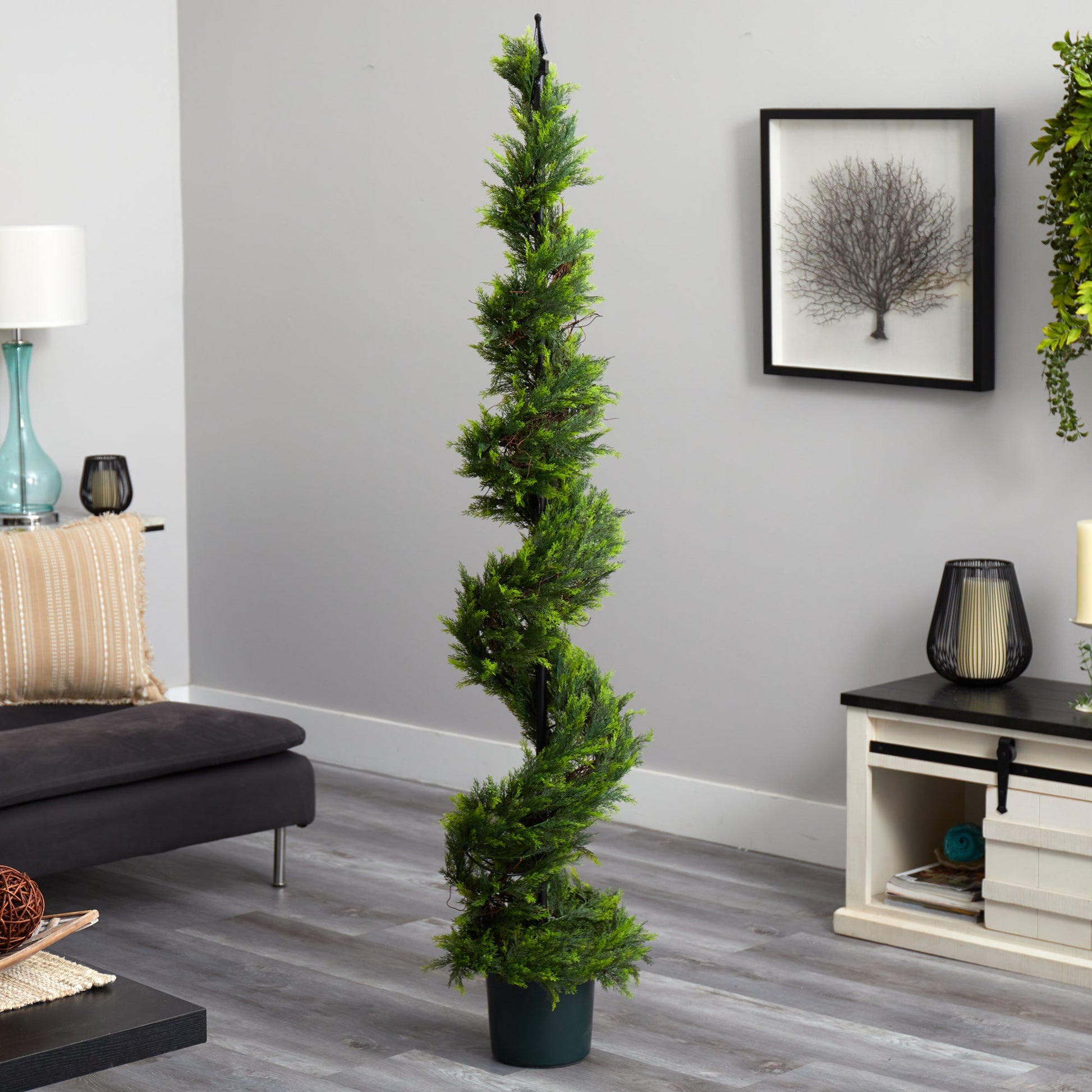 6’ Cypress Spiral Topiary Artificial Tree - Tampa Home & Garden Store