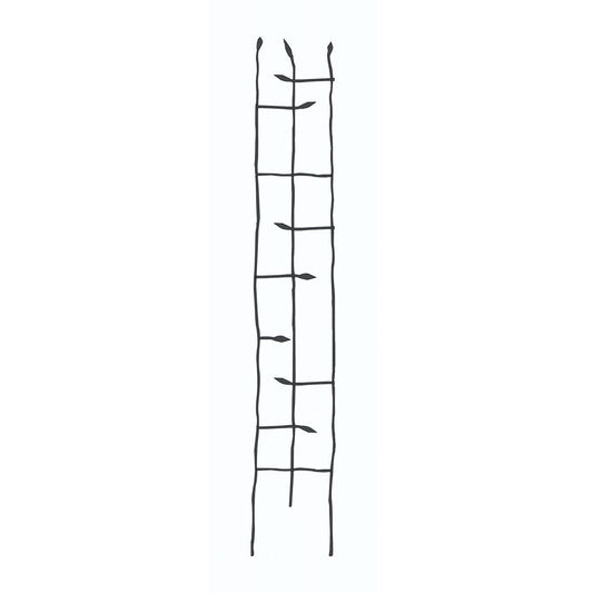 6-Ft High Narrow Garden Trellis in Metal Sprouting Twig Leaf - Tampa Home & Garden Store