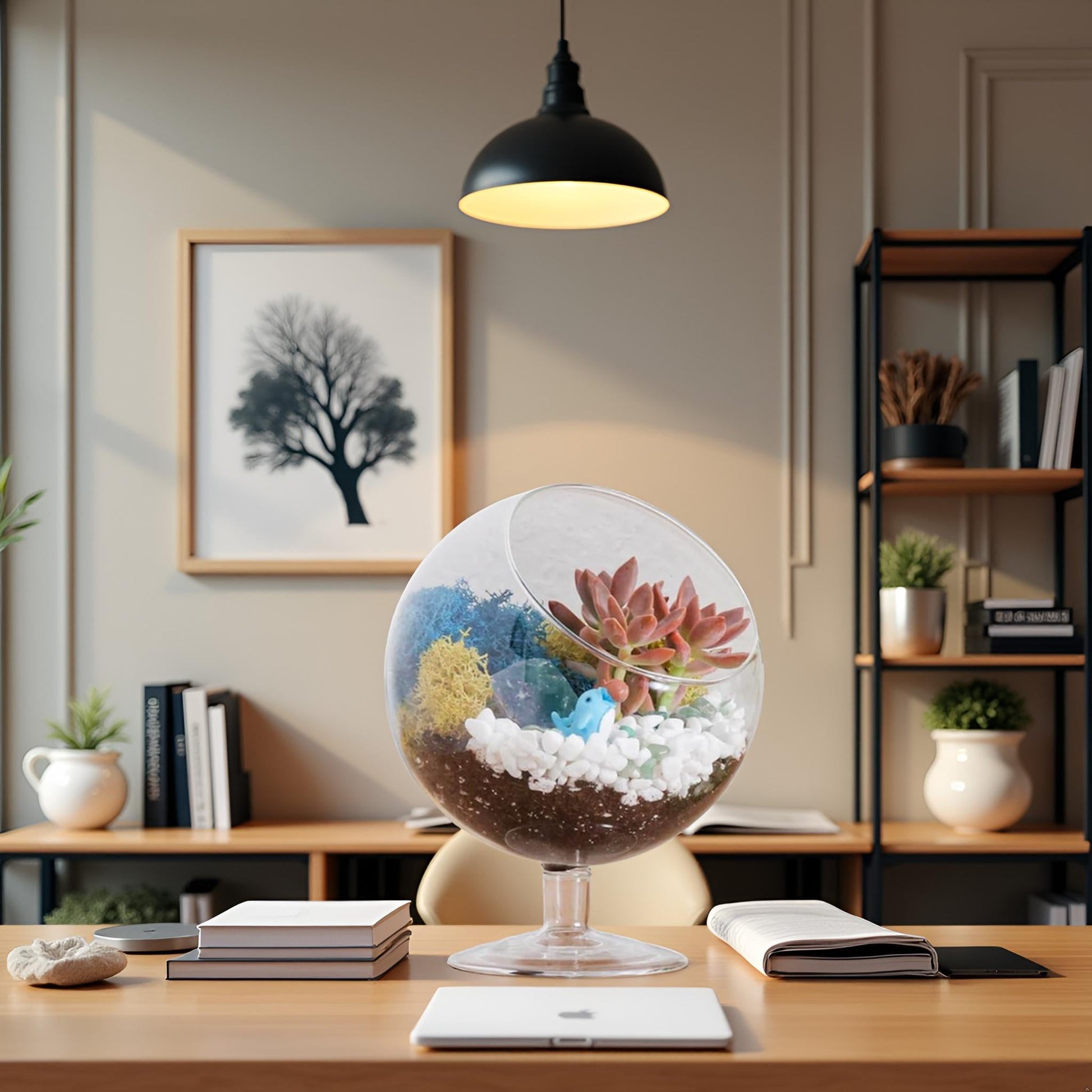 6" Glass Chalice Succulent Terrarium Kit - Tampa Home & Garden Store