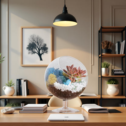 6" Glass Chalice Succulent Terrarium Kit - Tampa Home & Garden Store