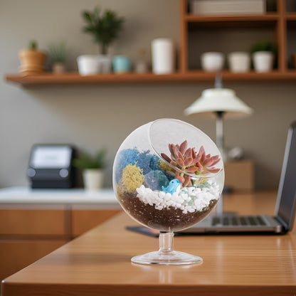 6" Glass Chalice Succulent Terrarium Kit - Tampa Home & Garden Store