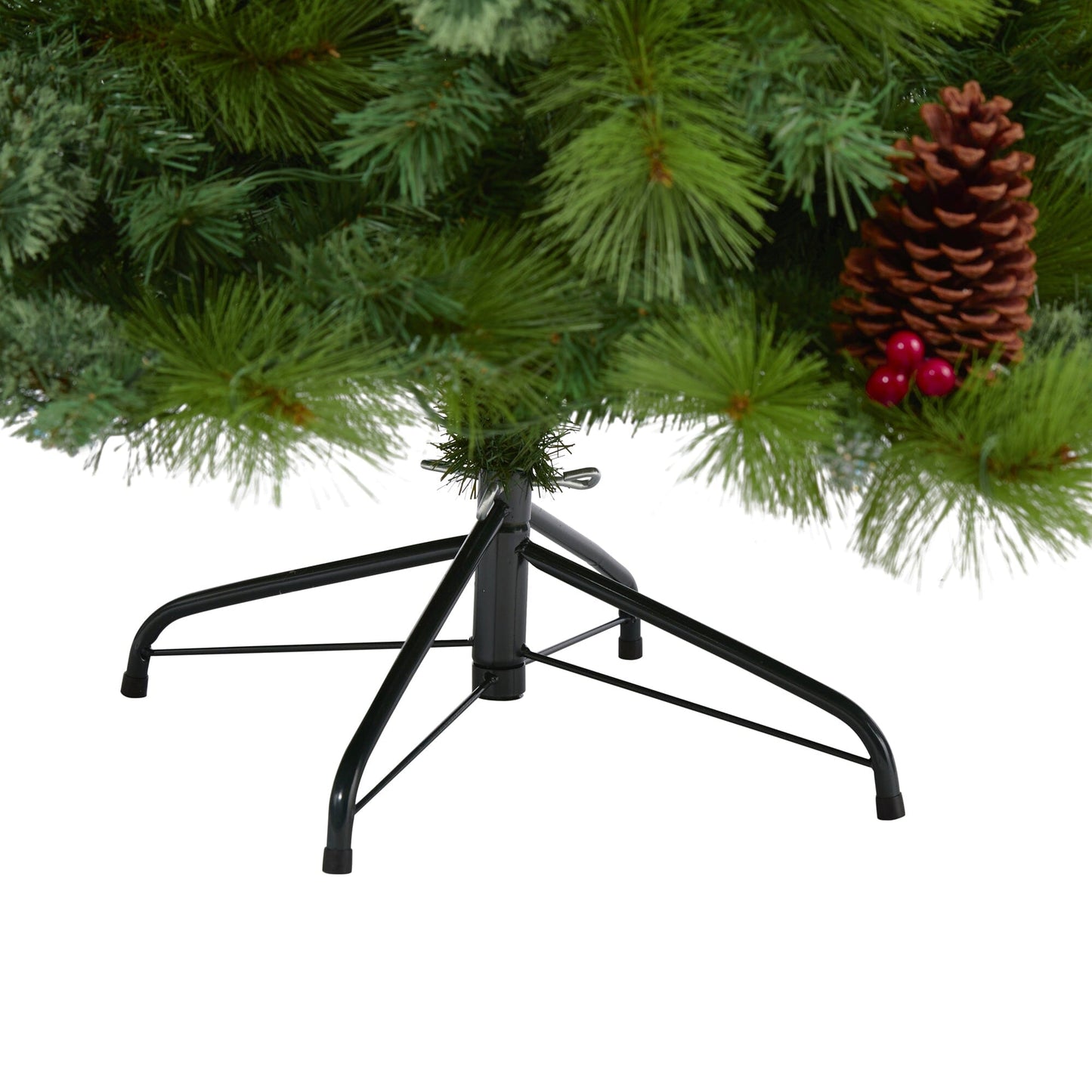 6’ Montana Mixed Pine Artificial Christmas Tree with Pine Cones, Berries and 814 Bendable Branches - Tampa Home & Garden Store