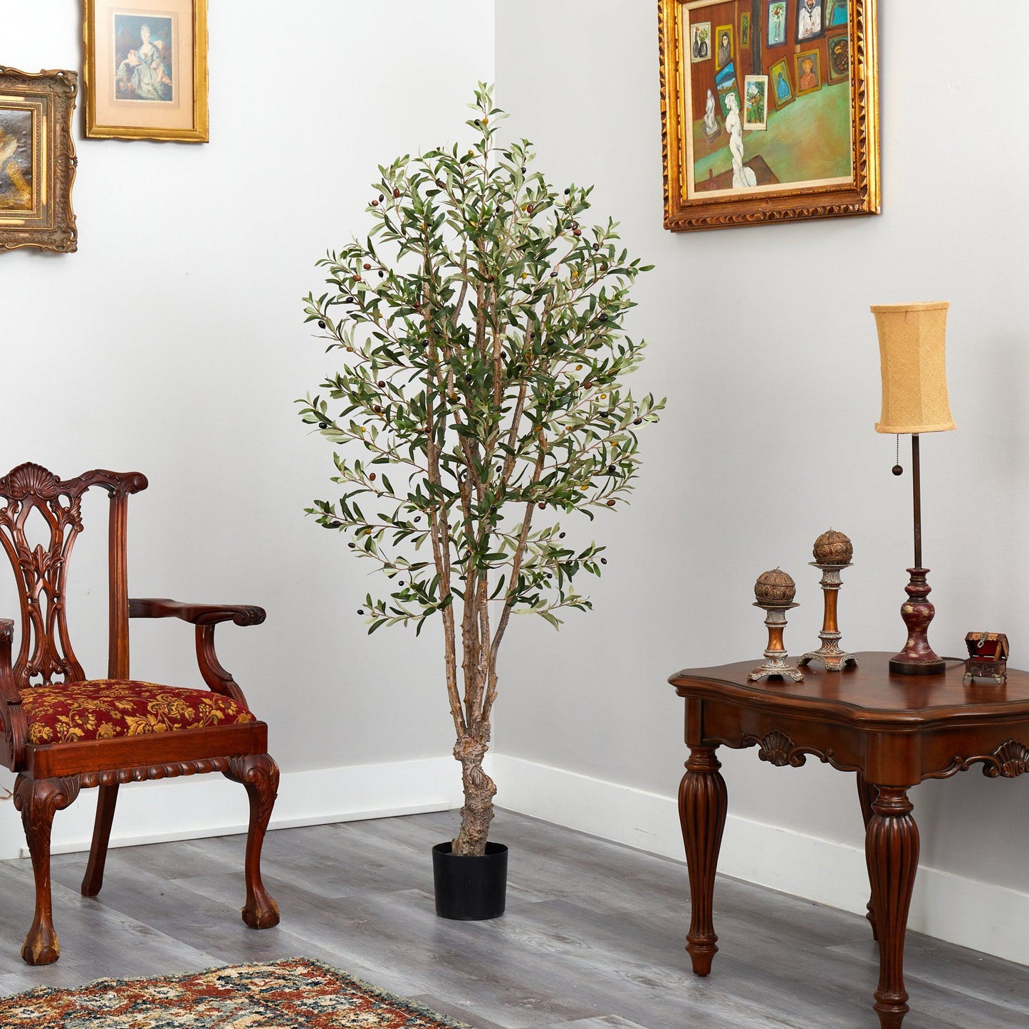 6’ Olive Artificial Tree with 1656 Leaves - Tampa Home & Garden Store