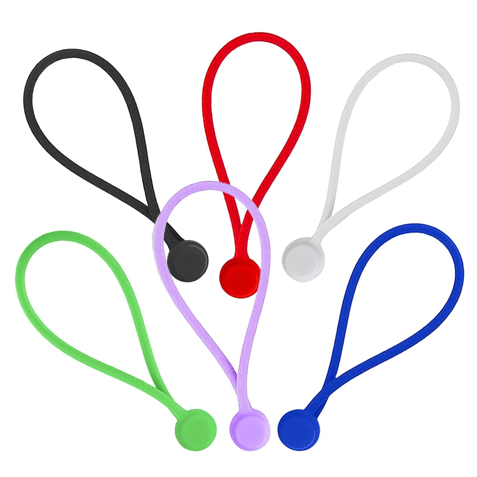 6 Pack Reusable Magnetic Silicone Cable Twist Ties Perfect Smart Home Gadgets! - Tampa Home & Garden Store