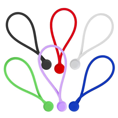 6 Pack Reusable Magnetic Silicone Cable Twist Ties Perfect Smart Home Gadgets! - Tampa Home & Garden Store