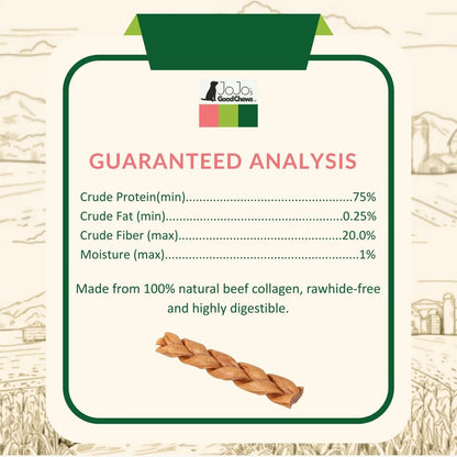 All-Natural Braided Collagen Stick Dog Treats, 6-inch, JoJo's Good Chews by American Pet Supplies on Tampa Home & Garden Store