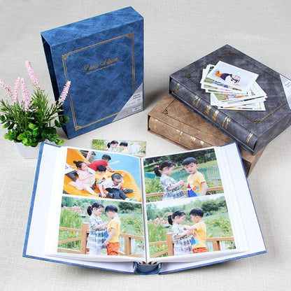 6 Inch Photo Album Holder Stevvex boxed wedding album set blue brown boxes on Tampa Home & Garden Store