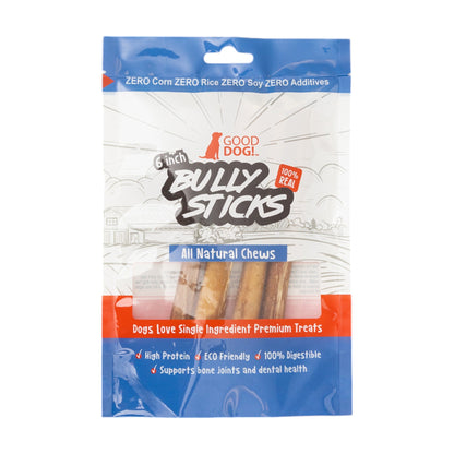 Golosinas naturales de carne de res para perros: ricas en nutrientes y proteínas, de 15 cm (paquete de 4)