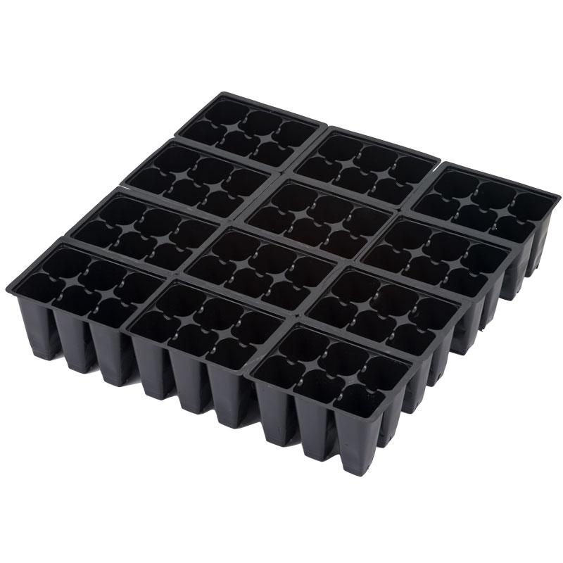 72 Cell Seed Trays Seeding Containers (Sheet of 12, 6 Packs)