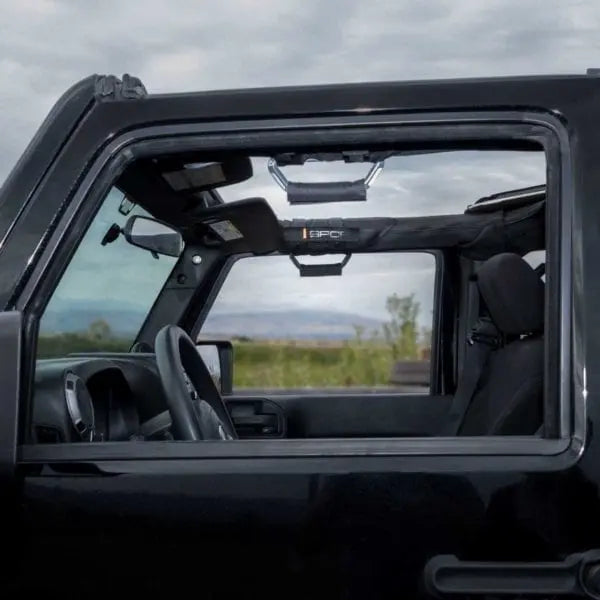 GP-Grip PRO Foldable Handle by GPCA inside Jeep Wrangler JK, black grab bar on rollbar on Tampa Home & Garden Store