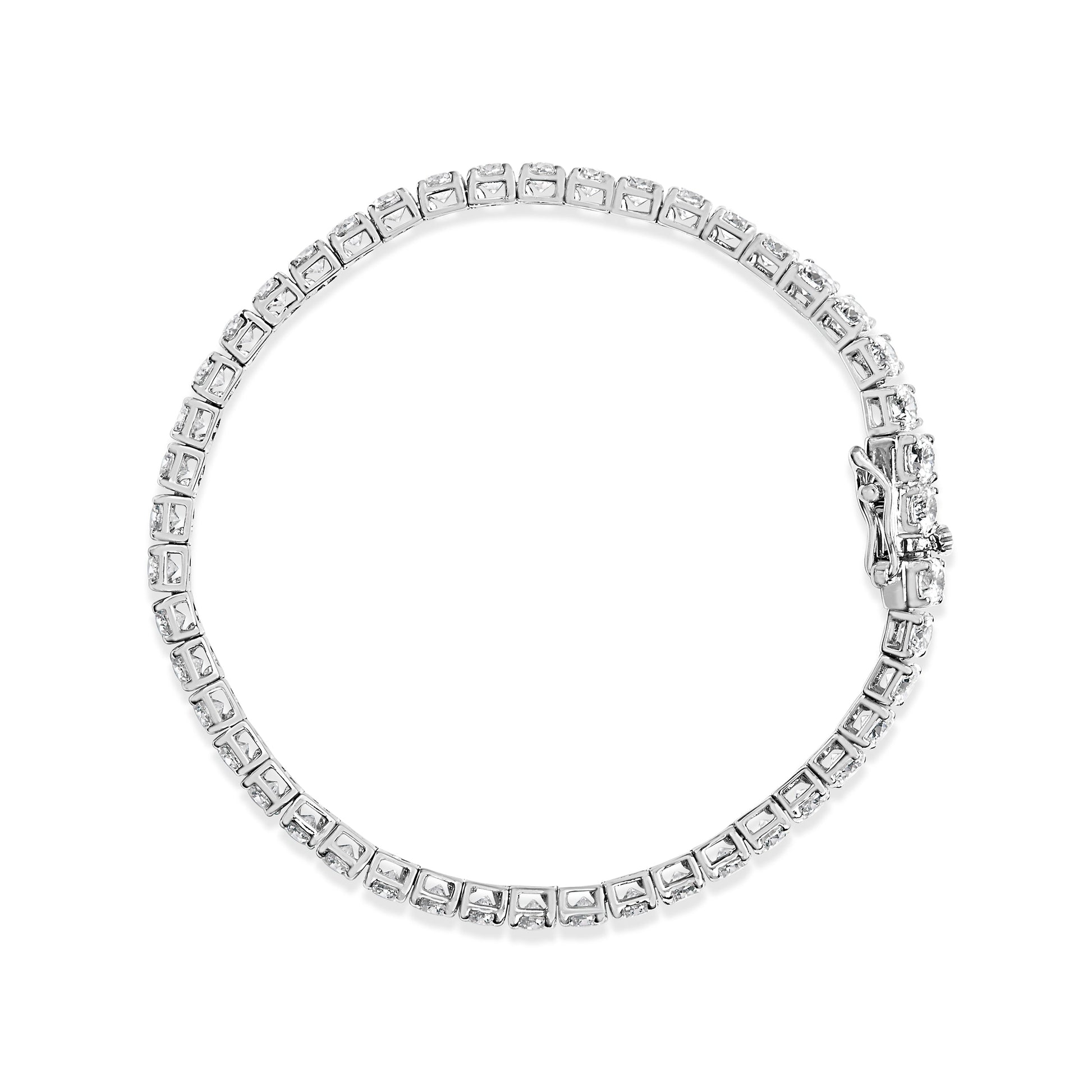 14K white gold lab-grown diamond tennis bracelet, 2.00 cttw, F-G color, VS2-SI1, 7.25in on Tampa Home & Garden Store