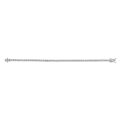 14K white gold lab-grown diamond tennis bracelet 5.0 cttw, VS1-VS2, 7.25in, by Bids.com on Tampa Home & Garden Store